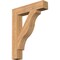 Ekena Millwork Funston Block Smooth Bracket, Western Red Cedar, 5 1/2"W x 30"D x 38"H BKT06X30X38FST05SWR - alternate 1